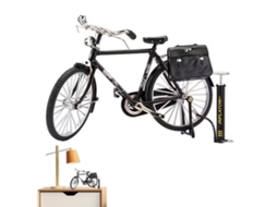 110 Proporção Mini Liga Retro Modelo De Bicicleta Com Saco E Bomba De Ar