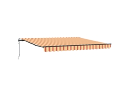 Toldo Retrátil Automático Amarelo E Laranja Vidaxl (400x300 Cm)
