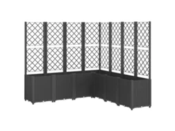 Garden Planter, Garden Planters Vidaxl Preto Polipropileno (160 X 160 X 140 Cm)