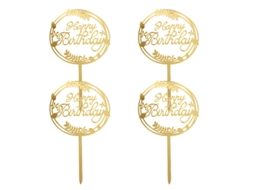 4pcs Toppers De Bolo De Casamento