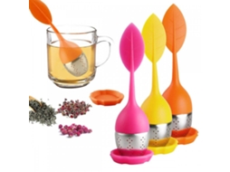 Infusor De Chá Aço Inoxidável Com Cabo Silicone