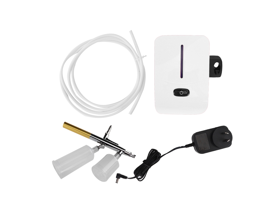 Compresor De Aire Mini Pulverizador De Oxígeno Nano Para Rejuvenecimiento Facial Hidratación Blanca