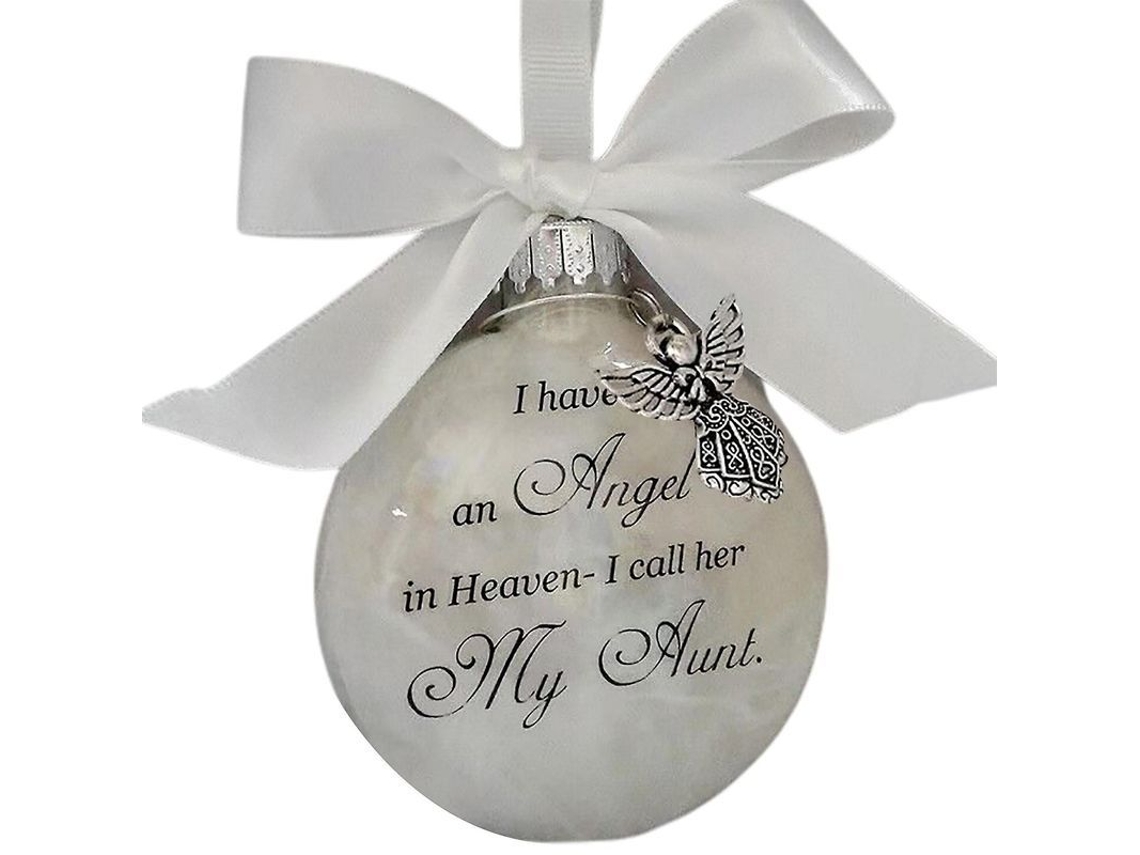 Adorno De Memória Anjo No Céu Bola De Penacho Natal Decorativo Transparente 8cm 3