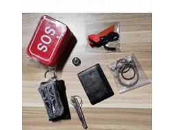 Kit De Sobrevivência Para Atividades Ao Ar Livre, Caixa De Sobrevivência Sos, Caixa De Auto-resgate, 25-26 Unidades.