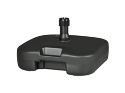 Base para Guarda sol de Jardim em HDPE com Alça, suporte para Haste Ø38mm, enchível com 20 kg de Água e 30 kg BTFORUS