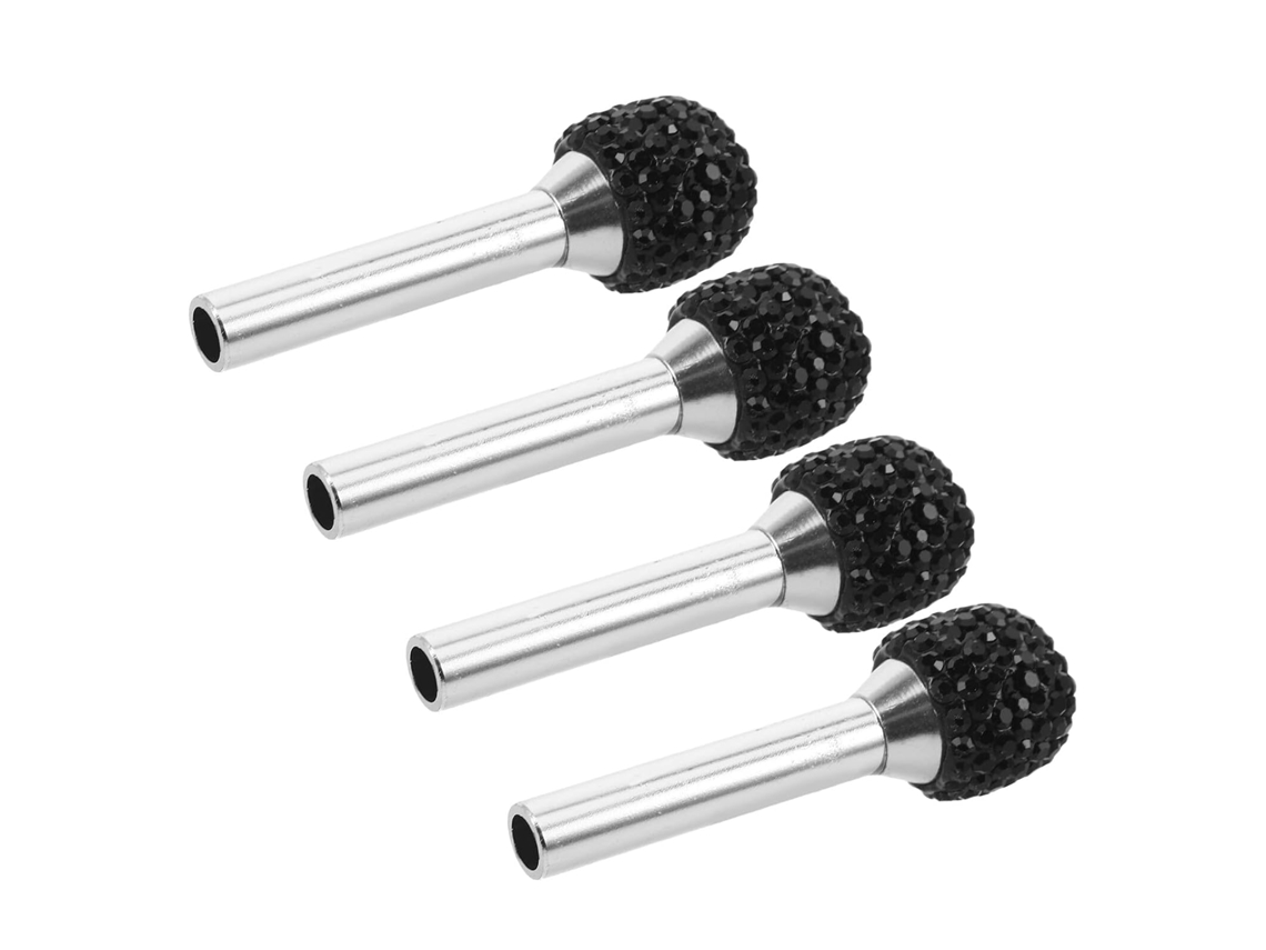 Pino De Trava Porta Carro, 4 Peças, Liga De Zinco, Puxadores Decorativos, Preto