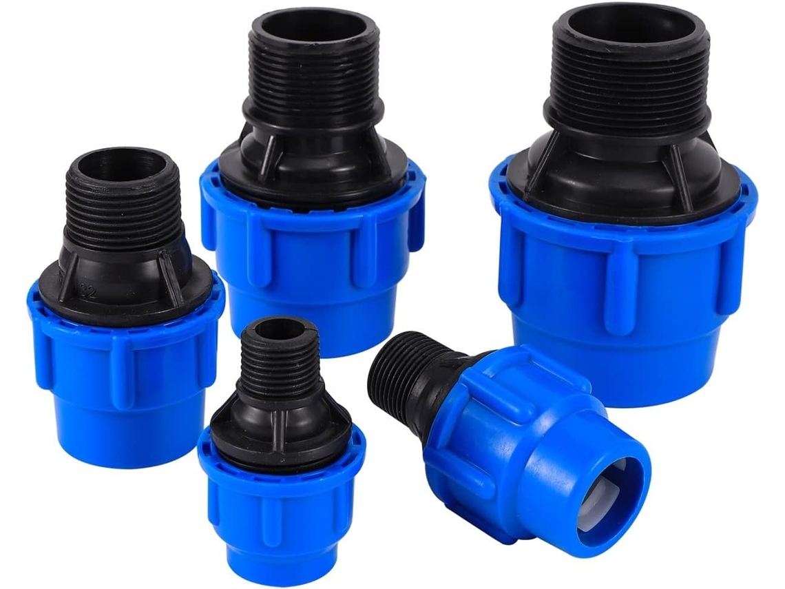 Adaptador de Conexão Macho 1/2", 3/4", 1", 3,8 Cm para Tubo Reto Pe/pvc 20/25/32/40/50 Mm S/MARCA