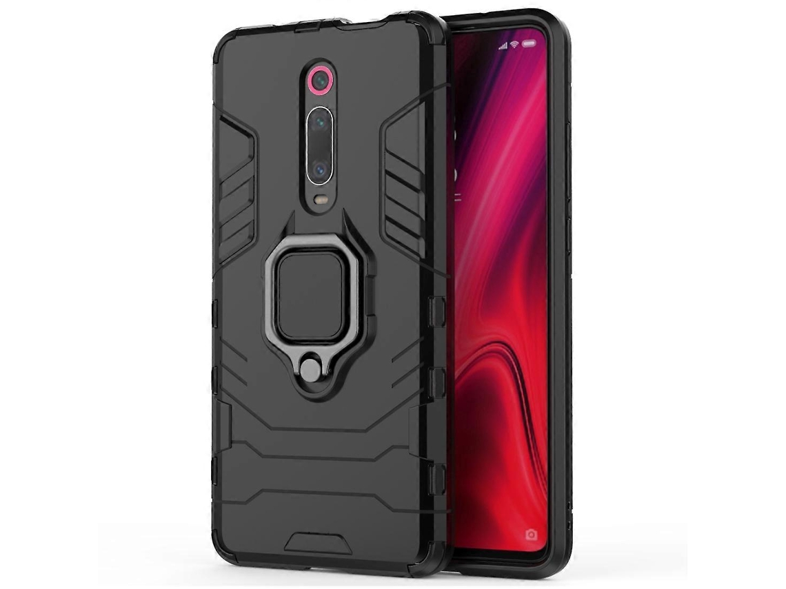 Capa Protetora Resistente A Impactos Em Pc + Tpu Com Suporte De Anel Magnético Para Xiaomi 9t / 9t Pro.