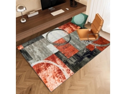 Tapete Cadeira Escritório Piso Gamer Antiderrapante 80 X 120 Cm Parquet Azulejo Azul