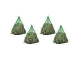 Vidaxl Redes Para Feno Arredondadas Pp 4 Pcs 0,75x0,5 M