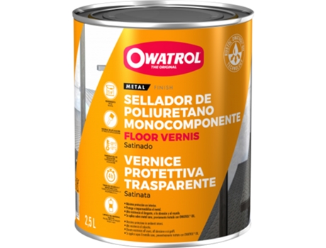 Verniz incolor de poliuretano para soalhos Floor Vernis 2,5 Lt