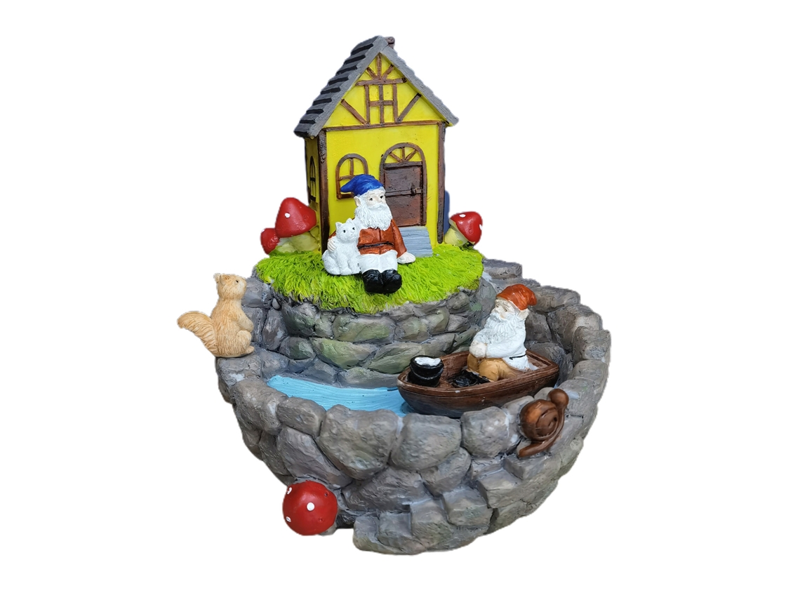Fonte de Jardim com Vivienda de Elfo LAXISCREED