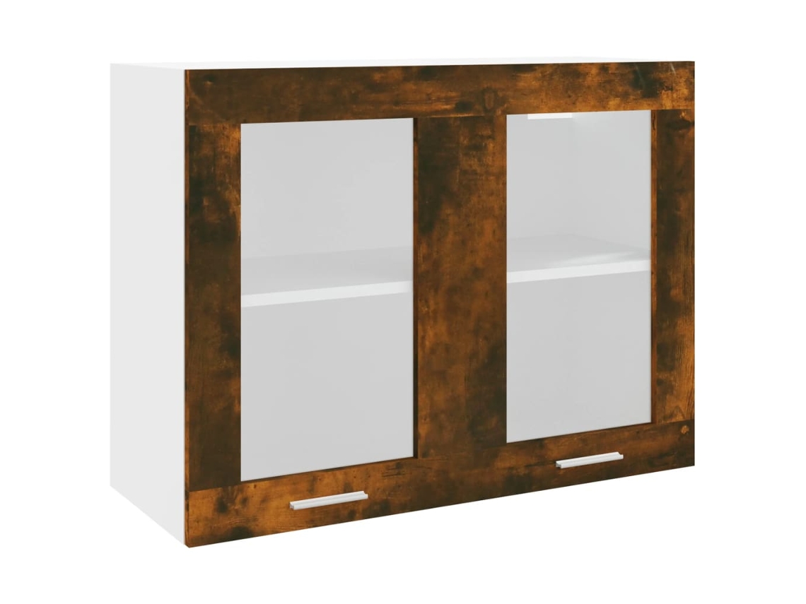 Hanging Glass Cabinet, Hanging Glass Cabinets Vidaxl Marrom Madeira Processada (n/a)