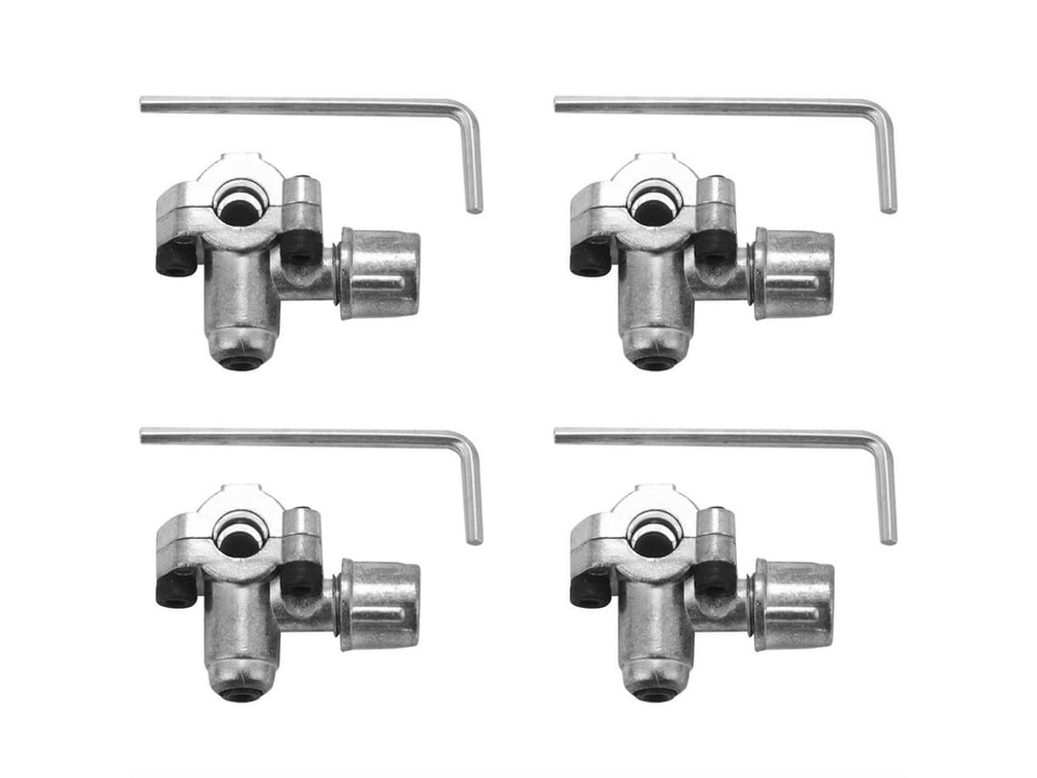 2026-kit Com 4 Válvulas De Perfuração Bpv-31 Compatíveis Com Condicionadores De Ar Hvac, Tubos De 1/4, 5/16 E 3/8 Polegadas Negro