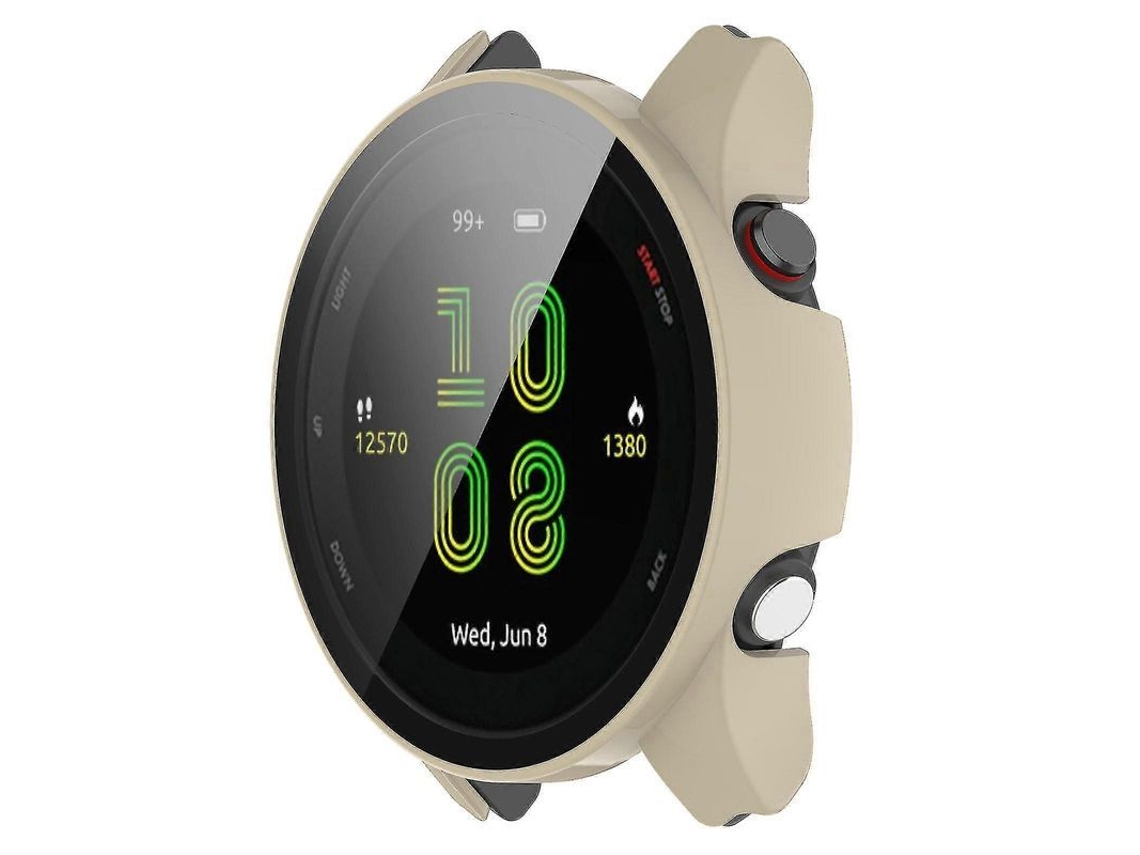 Cubierta Protectora de Pc Resistente com Vidro Templado para Garmin Forerunner 255 Fasst