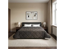 Vidaxl Edredom De Inverno 220 X 240 Cm Inverno Antracite Respirável