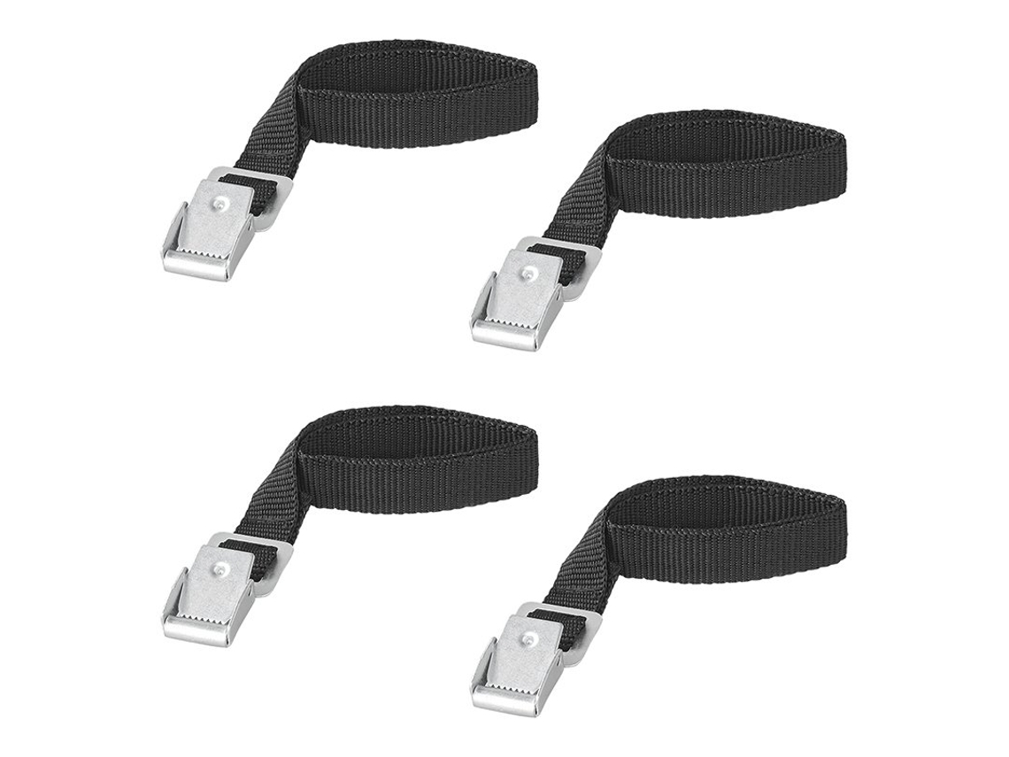 Conjunto De 4 Tiras Amarrar Com Fivela Metal, 18 Mm A 40 Cm