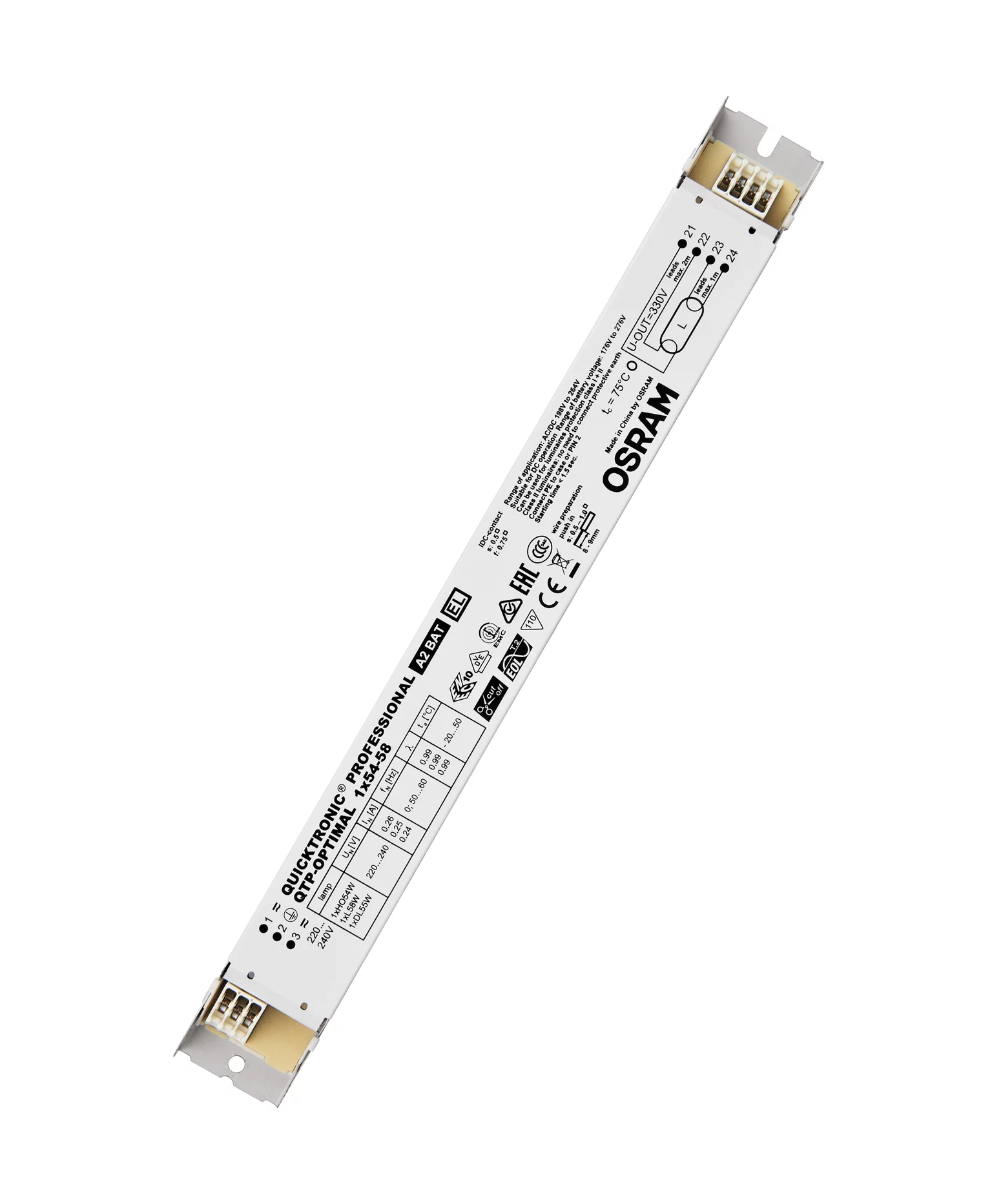 Balastro Qtp-Optimal 1X54-58 OSRAM