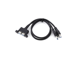 Combo Cavo Estensão Usb 3.0 Macho Para Fêmea Com Furos De Montagem Em Painel De Soquete Com Parafuso
