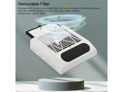 80w Electric Nail Dust Collector Vacuum Adjustable Speed With Filter