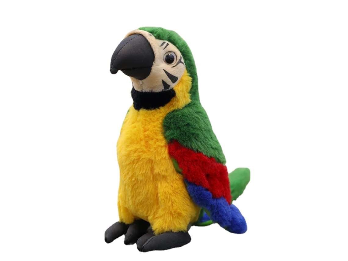 Peluche HXDZFX Papagaio Verde 25 Cm