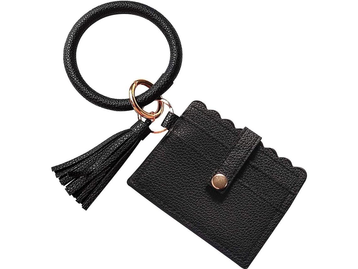 4 Em 1 Chaveiro Pulseira Com Porta-cartão Pulseira Porta-chaves Porta-cartão Chaveiro-pulseira Cartão De Crédito*