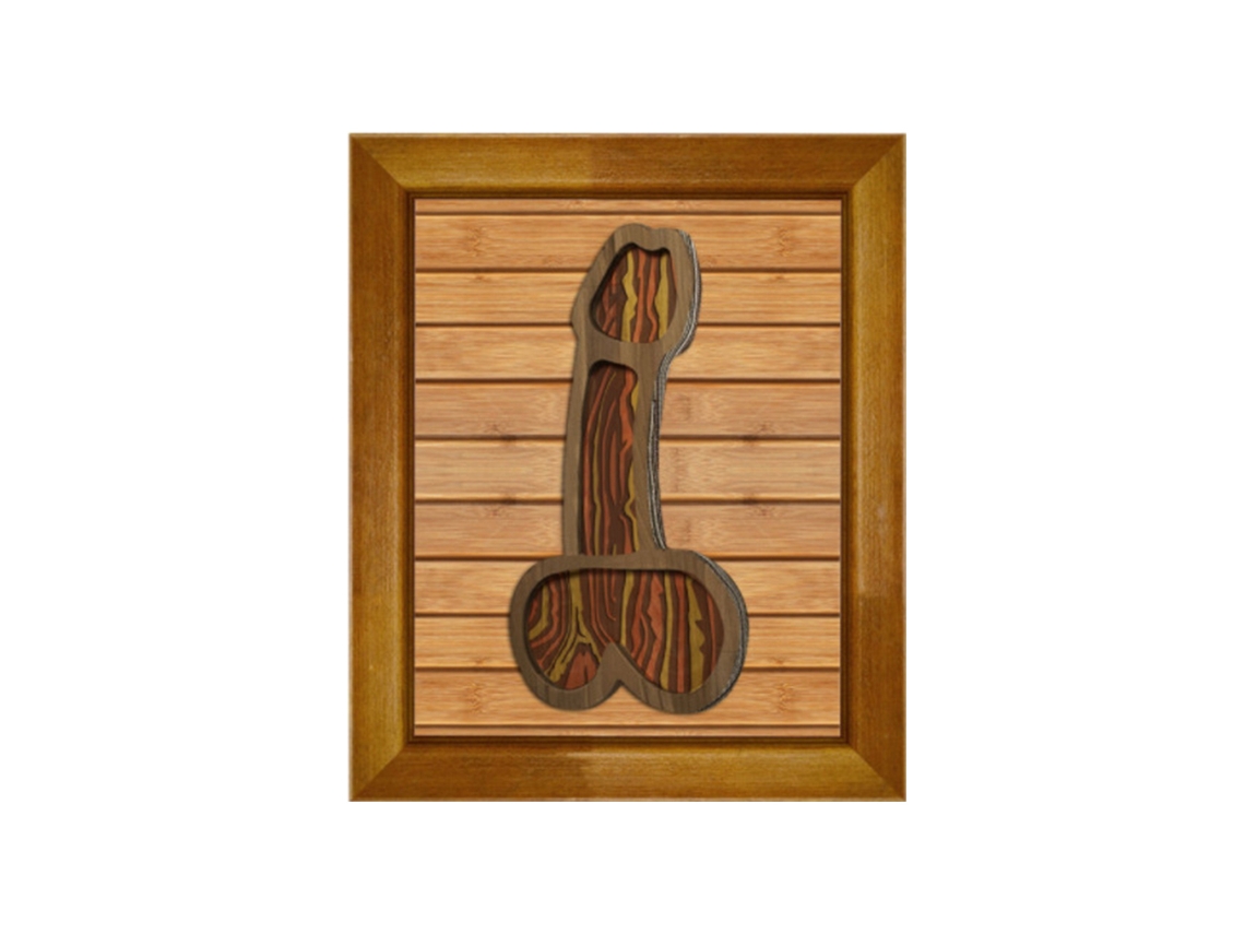 Placa de Parede de Madeira Engraçada Decorativa para Sala e Cozinha ARTES MARCA
