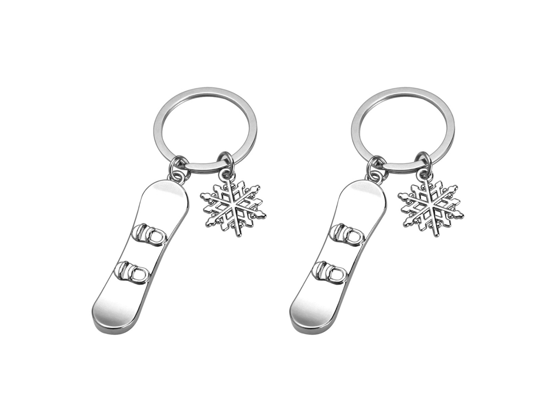 Chaveiro de Ski e Patins para Jogos de Inverno Presente Múltiplos Usos