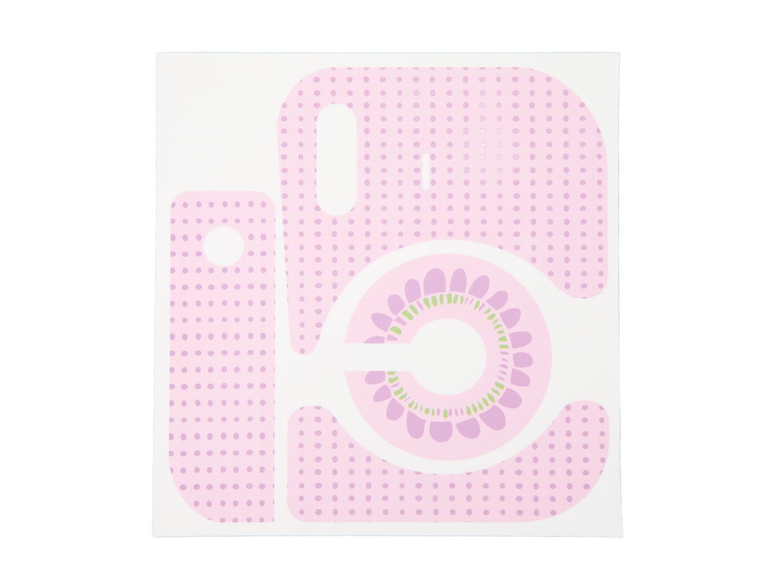 Body Stickers Polka Dot Sunflower Pattern Pvc Creative Decorative Body Decal For Instax Mini12 Instant Camera For Diy Pink LAXISCREED