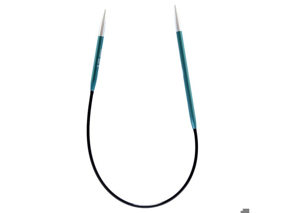 Agulhas Circulares Fixas Assimétricas Knitpro Zing 25cm 3,25mm - 47055