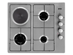 Placa de Gás e Disco VOX EBG 310GIX (Elétrica e Gás BP - 58 cm - Inox)