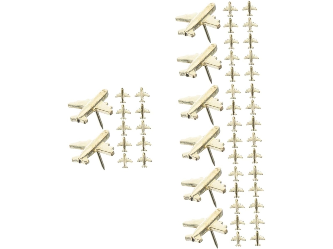 Tachinhas De Metal Em Formato Avião Elásticas Para Lareira