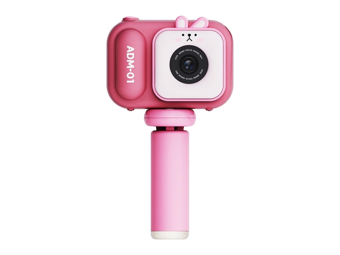 Tela Ips De 2,4 Polegadas, Mini Câmera Dupla De 48mp, Sem Cartão De Memória, Coelho Rosa.