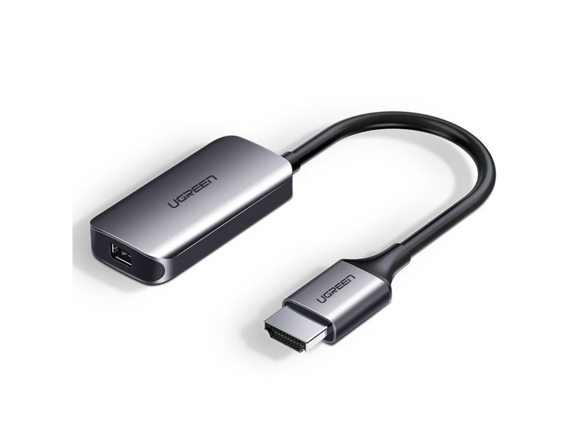 Adaptador Ugreen Hdmi Para Mini Displayport Cinza Slowmoose