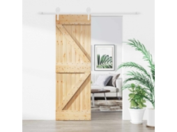 Vidaxl Porta Deslizante Natural E Branco 70 X 210 Cm