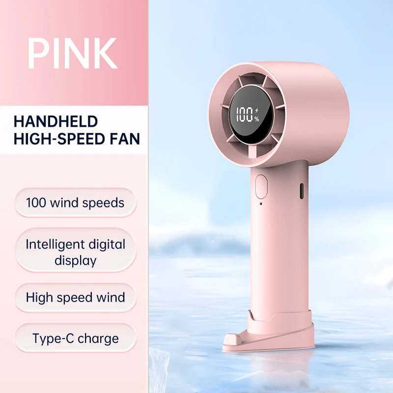 (rosa) Pequeno ventilador de resfriamento para uso doméstico, viagens e camping. Ao Ar Livre.