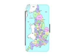 Capa Para Iphone 17 Com Mapa Do Reino Unido