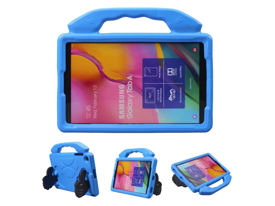 Capa De Eva Antichoque Para Samsung Galaxy Tab A 10.1 2019, Azul