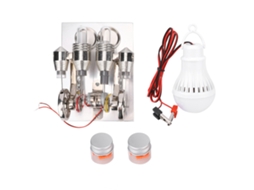 Máquina Stirling 4 Cilindros Gerador de Energia Aire Quente Miniatura