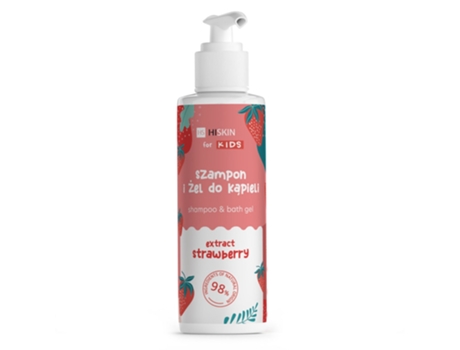 Strawberry Kids 2 In 1 Shampoo Bath Gel 280ml Hiskin