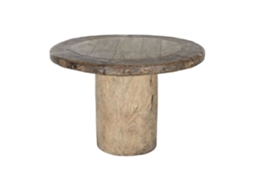 Mesa De Jantar Em Madeira De Teca - Home Esprit - 110x110x76 Cm - Multicolorido - Robusto - Design Moderno