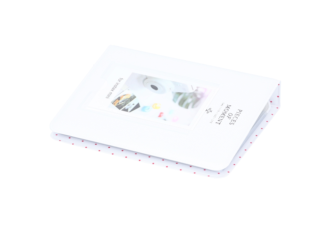 Caixa para armazenamento de cartões fotográficos de 3 polegadas (7,6 cm) com 64 bolsos, mini álbum para Fujifilm Instax Mini 9 branca (2026)