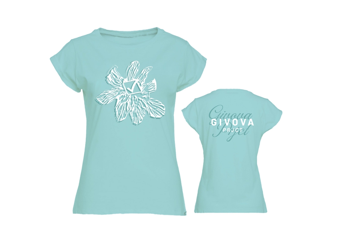 Camiseta feminina floral Givova: estilo e conforto para o dia a dia