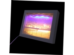 Luminária Decorativa De Papel Entalhado, Luminária Led Vazada Para Presente De Boas-vindas.