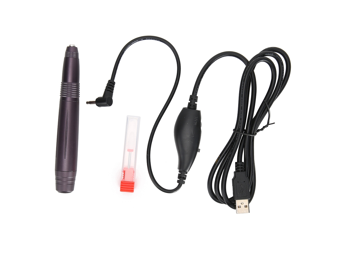 Caneta Elétrica De Lixar Unhas Portátil 18000rpm Com Velocidade Ajustável E Cabeça De Lixamento Fácil De Trocar Modelo 105