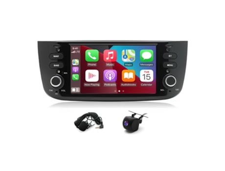 Autorrádios Para Fiat Punto 2010 2016/ Linea 2012 2015 Android 13 Carplay 6,2 Tela Sensível Ao Toque Com Mirror Link Gps Wifi Ibeafily