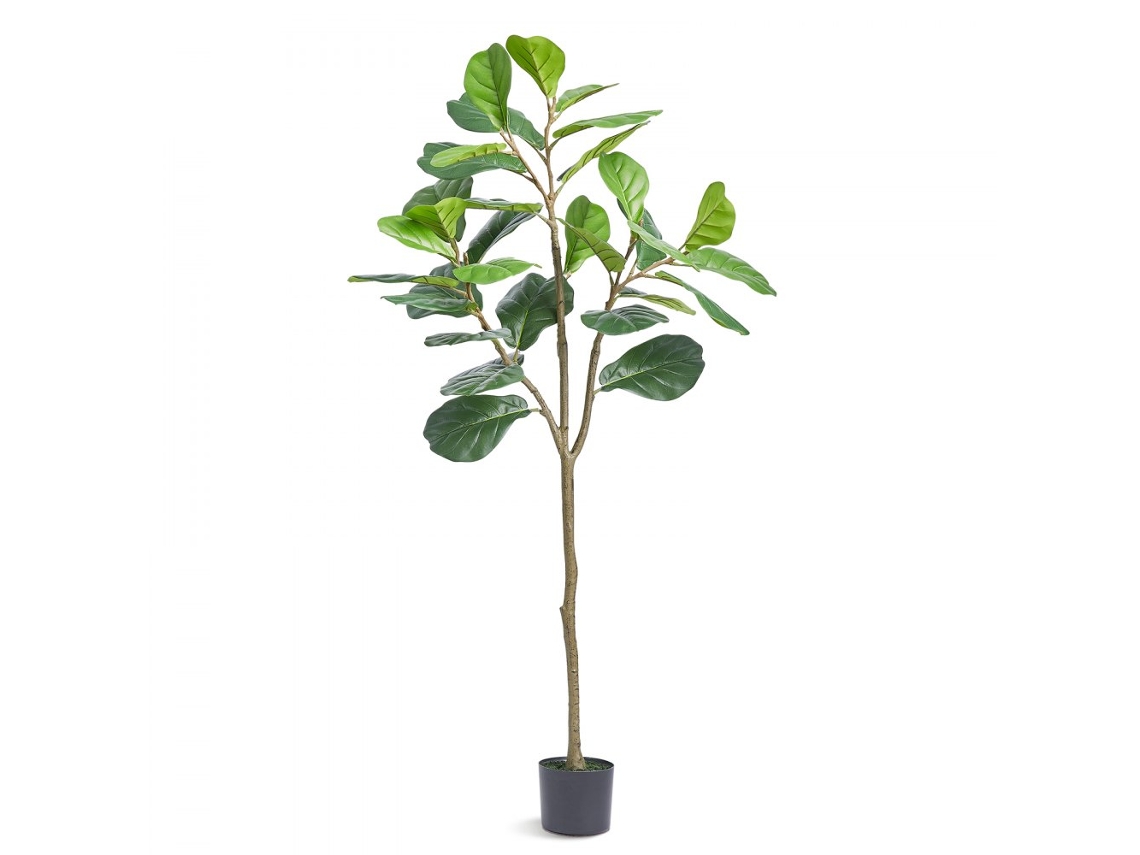 Árvore Artificial Ficus Lyrata 1,56 M Com Vaso Para Interiores Tekmaquinas