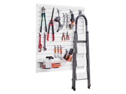 Painel De Parede Para Ferramentas Em Pvc Branco 1230x1235mm Com Capacidade De 136kg Tekmaquinas