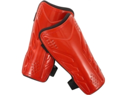 Caneleiras de futebol para crianças, jovens e adultos, suporte de compressão de panturrilha para osteoartrite (vermelho)