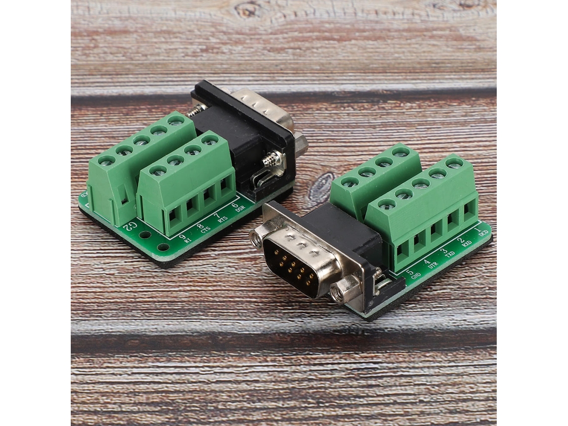 Laxiscreed Conector Adaptador Db9 De 9 Pinos Para Ligação Facilitada